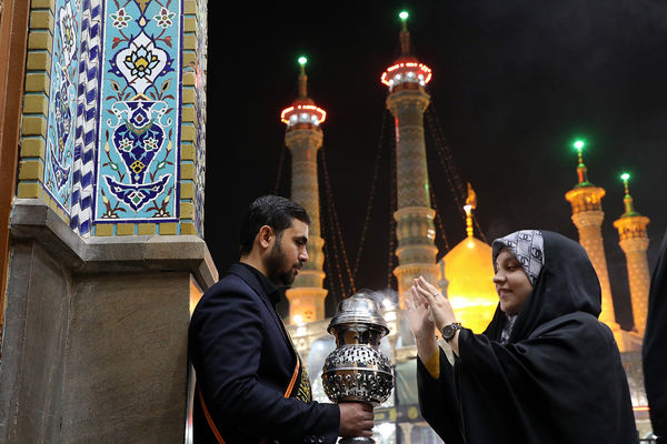 حرم کریمه اهل بیت در  شام شهادت حضرت زهرا(س)