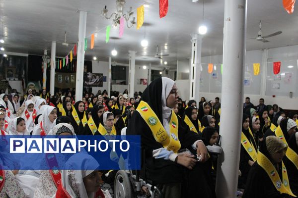 حضور قائم‌مقام سازمان دانش آموزی کشور در جمع پیشتازان معتکف گرمه 