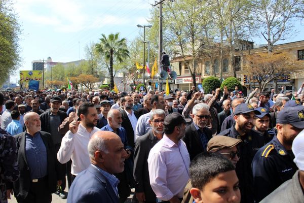 راهپیمایی روز قدس در آمل