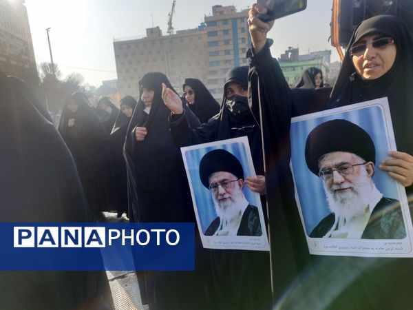 مراسم تشییع پیکر پاک شهید علی‌اصغر آدینه، صحنه‌ای از شکوه ایمان و وفاداری