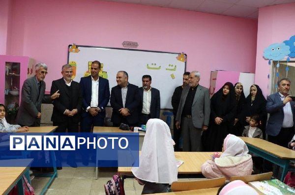 آیین افتتاحیه مدرسه9 کلاسه خیری زنده یاد مستوره کولیوند در استان البرز 
