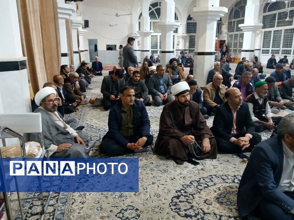 مراسم گرامیداشت شهدای مقاومت و تشیع نمادین پیکر پاک شهید سید حسن نصرالله در خلیل آباد 