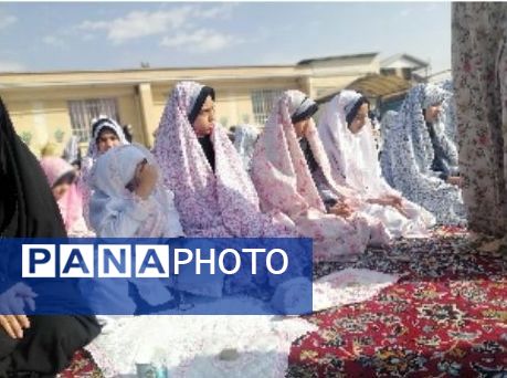 اقامه نماز باران  در دبستان ناهید نخودی 
