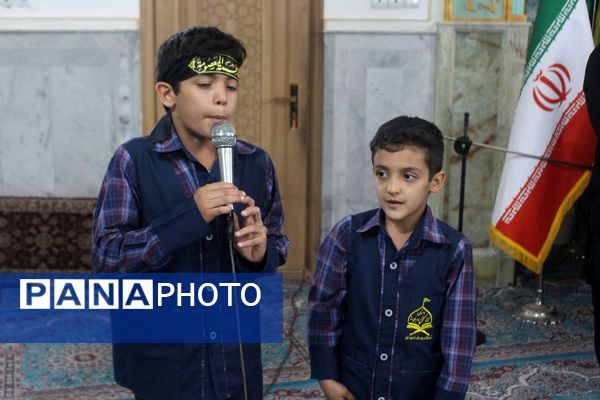 عزاداری دانشآموزان قم در آستان مقدس امامزاده سیدعلی(ع)