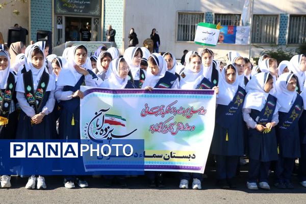 خروش دانش‌آموزان گرگانی در روز حماسه و بصیرت