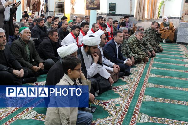 جلوه‌هایی از اقتدار بسیجیان در مسجد صاحب الزمان آشخانه 