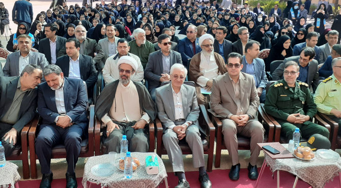 آئین سپاس معلم در هنرستان محمودیه بجنورد 