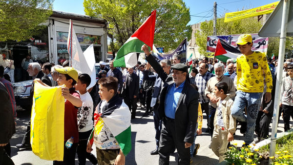 راهپیمایی روز قدس در شهر جعفریه قم