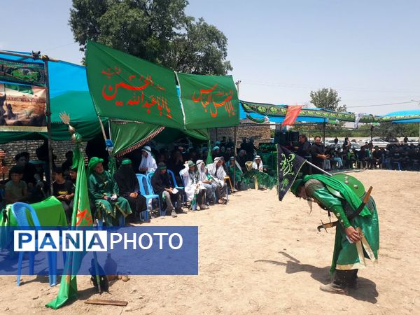 آیین شبیه خوانی عاشورا در روستای مهمانک