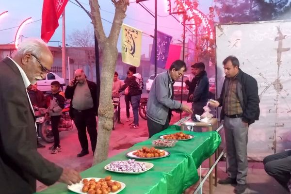 ایستگاه صلواتی جشن میلاد حضرت زهرا (س) در هیئت شاهزاده علی اصغر فدافن