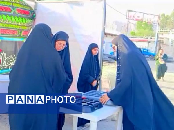 موکب شهید مجتبی شریفی در راه خدمت به جا ماندگان اربعین
