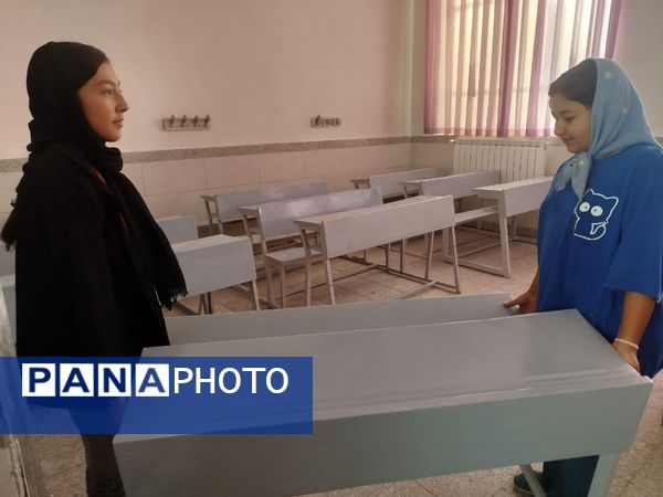آمادگی دبستان شهید نجفی فدافن برای میزبانی ماه مهر