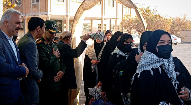 اعزام کاروان راهیان نور دانش‌آموزان دختر شهرستان بن به مناطق عملیاتی دفاع مقدس