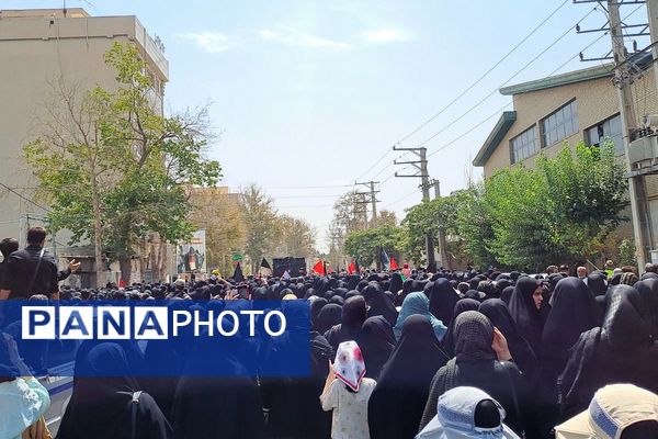طنین فریاد «لبیک یا حسین(ع)» در پیاده‌روی باشکوه جاماندگان اربعین حسینی در شهرستان قدس