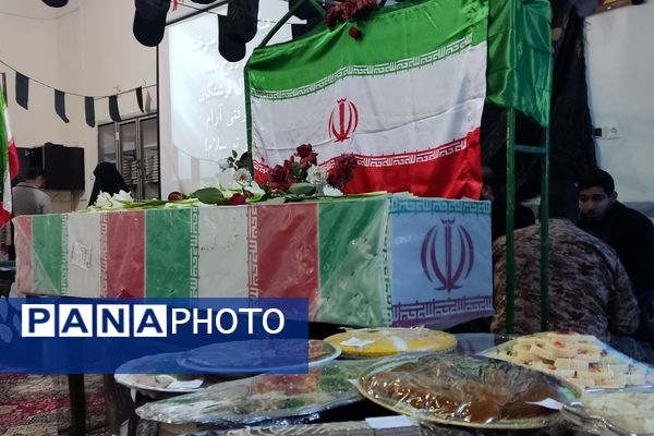 مراسم وداع با شهید گمنام در دبیرستان شهید هاشمی نژاد نیشابور