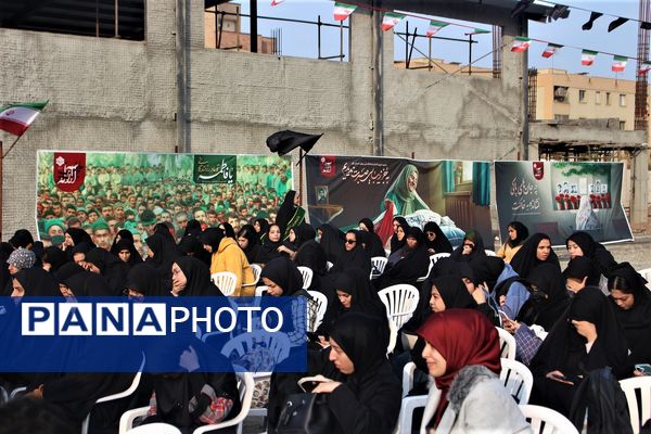 مراسم دومین سالگرد خاکسپاری شهید گمنام آموزشکده فنی دختران قم