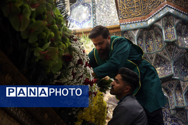 مراسم گل آرایی حرم حضرت معصومه(س) و جشن سالروز ورود ایشان به قم
