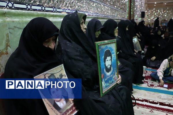 آیین تکریم مادران و همسران شهدا در شبستان بزرگ حرم بی‌بی سکینه(س)