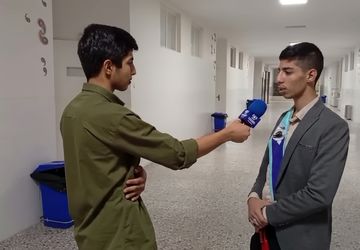 استقبال از شهید گمنام همزمان با ورود کاروان حج دانش‌آموزی پنج استان به یزد