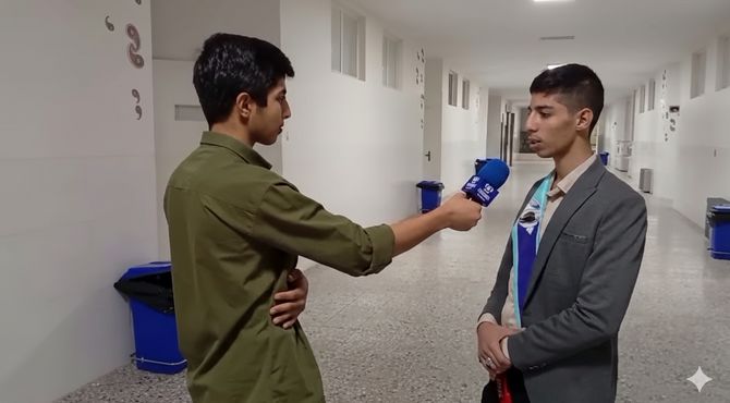 استقبال از شهید گمنام همزمان با ورود کاروان حج دانش‌آموزی پنج استان به یزد