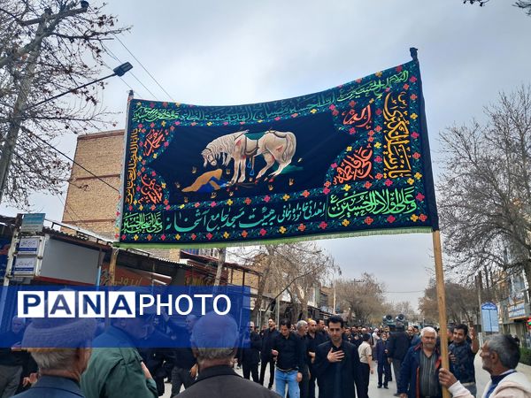 مراسم دسته روی و سینه زنی مردم آشخانه به مناسبت شهادت امام علی (ع)