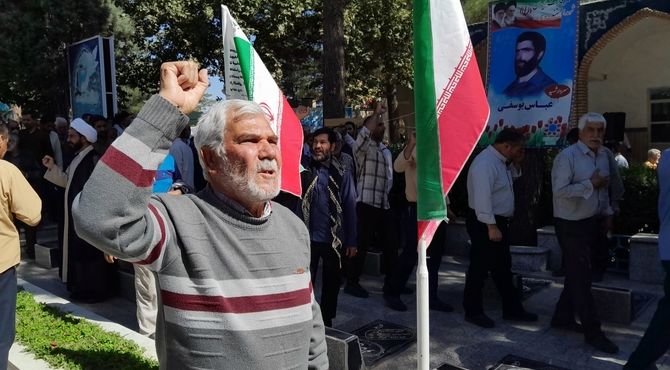 تجمع مردم نیشابور در راستای حمایت از فلسطین 