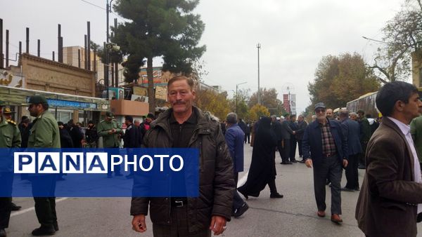 تشییع شهید گمنام در نیشابور 