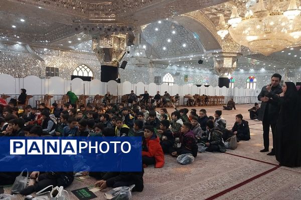 حضور دانش‌آموزان دبستان قلنبر ناحیه 2 شهرری در مراسم نوگلان فاطمی 