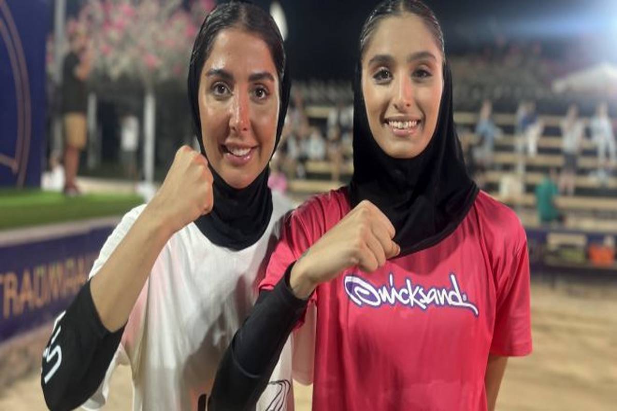 قهرمانی انواری و هژبر در فینال رقابت‌های بین‌المللی تنیس ساحلی‌ بانوان