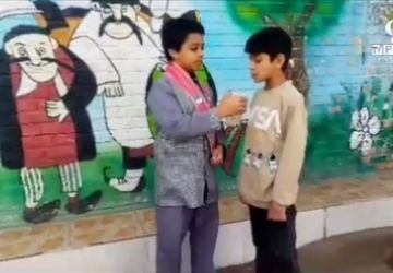 مانور زلزله در دبستان فضیلت کاشمر 