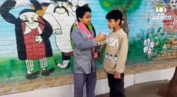 مانور زلزله در دبستان فضیلت کاشمر 