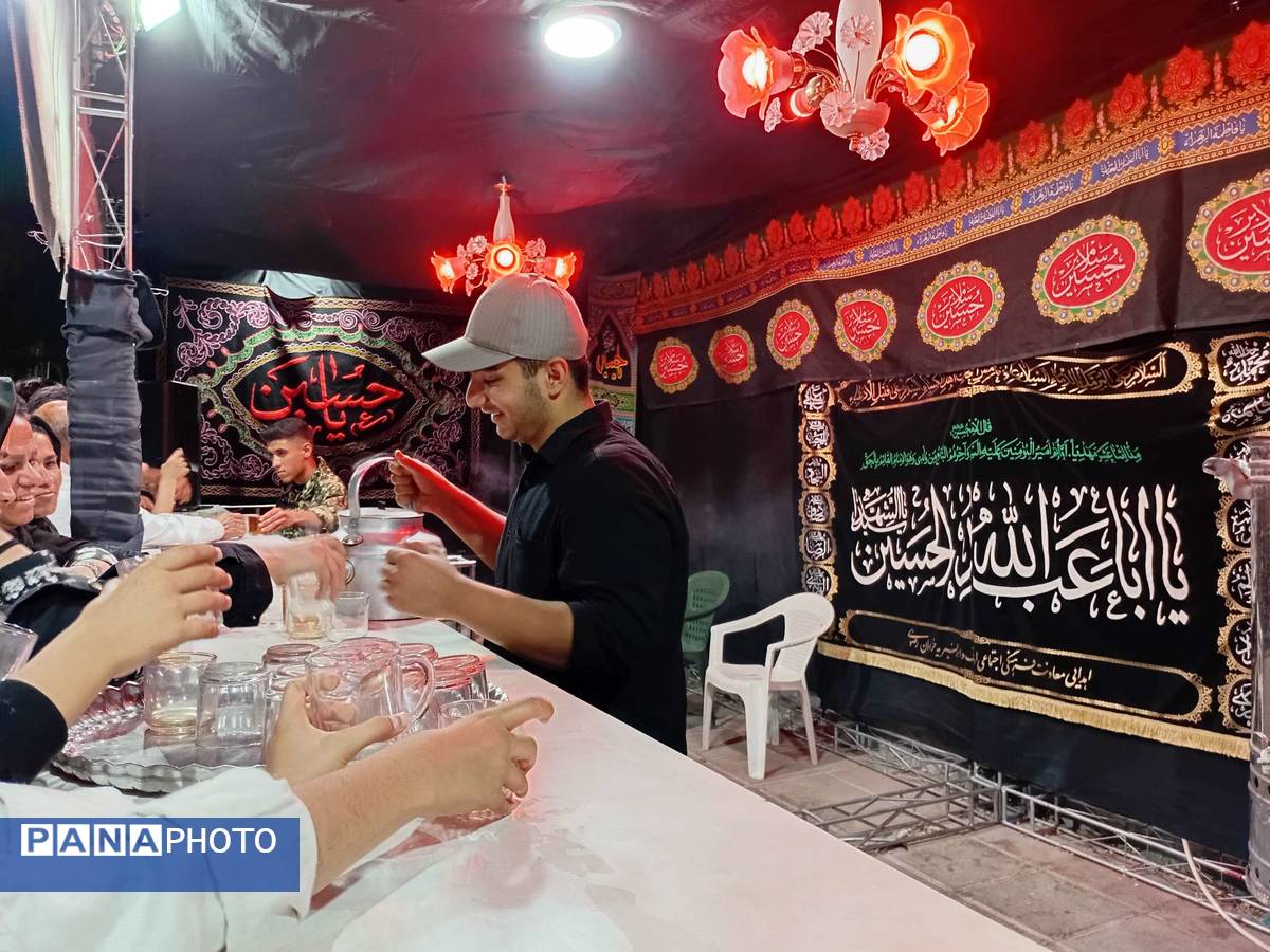 برپایی موکب پذیرایی در ایام محرم در شهرستان کاشمر
