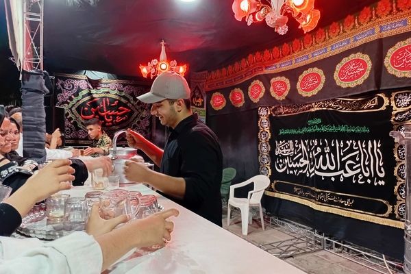 برپایی موکب پذیرایی در ایام محرم در شهرستان کاشمر