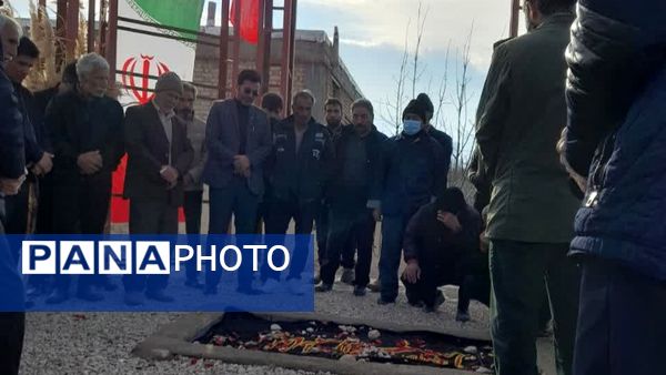 مراسم بزرگداشت سومین روز تدفین شهید گمنام در شهر قاضی