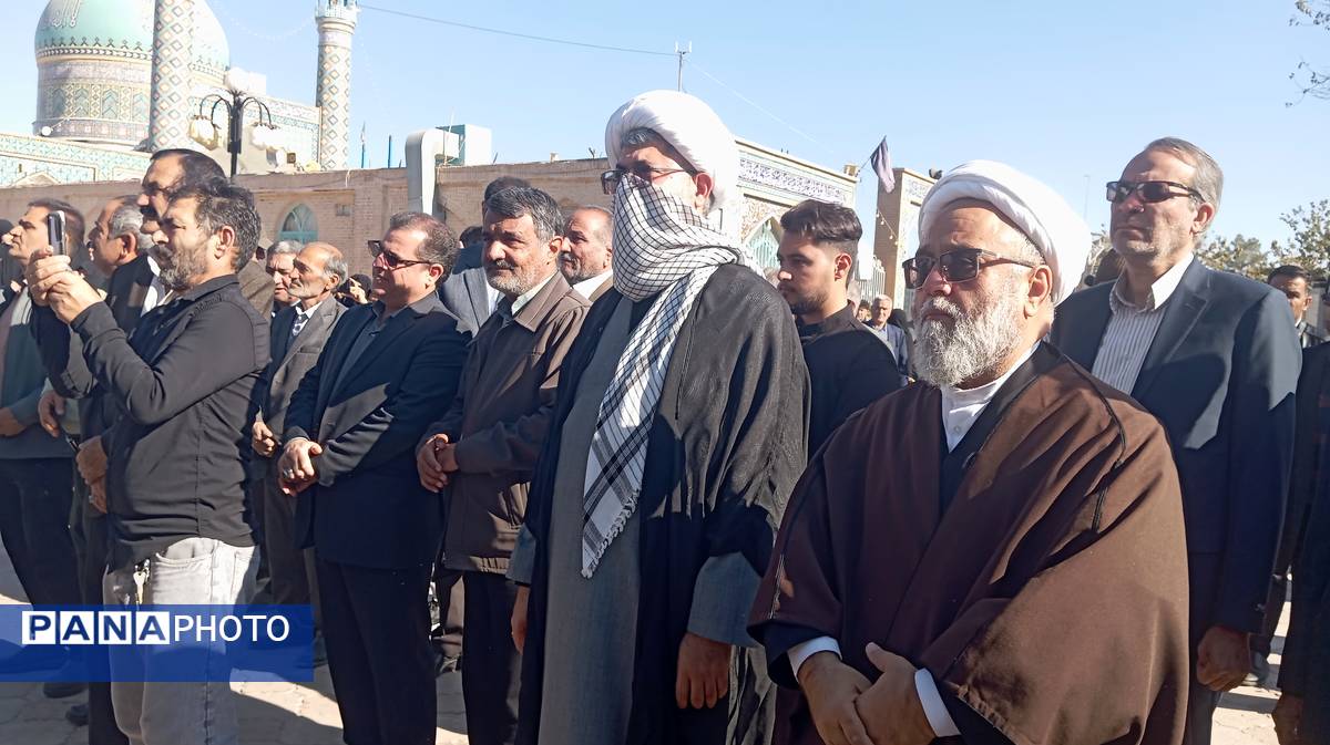 مراسم تشییع پیکر شهید گمنام  در شهرستان کاشمر 