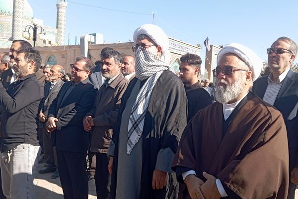 مراسم تشییع پیکر شهید گمنام  در شهرستان کاشمر 