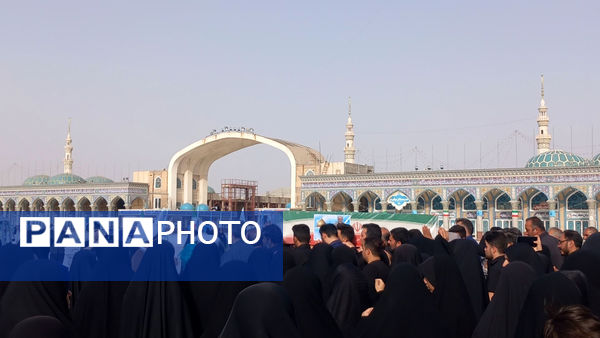 خاکسپاری شهید «اسماعیل شاکری» در مسجد جمکران