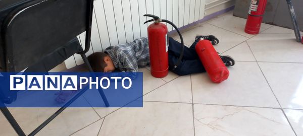 مدرسه شهید فاضل شهرکرد میزبان مانور زلزله و آمادگی دانش‌آموزان