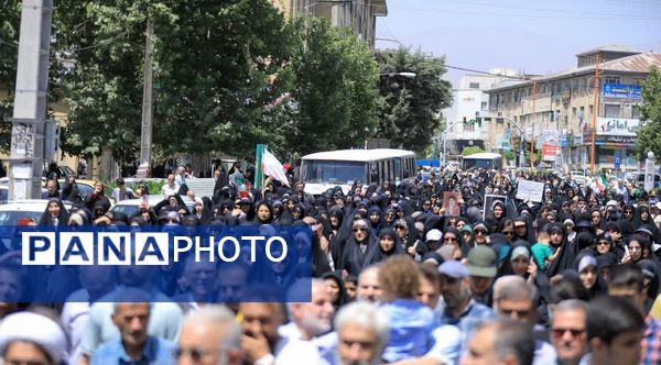راهپیمایی جمعه خشم شهرستان ساوجبلاغ علیه جنایات رژیم ظالم صهیونیستی