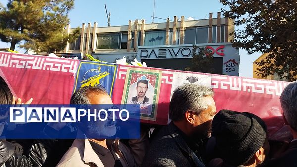 تشییع پیکر جانباز شهید علی فتح آبادی در نیشابور 