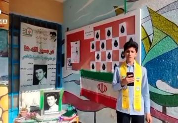 مراسم «لاله‌های روشن» در مدرسه شهید هدایتی برگزار شد