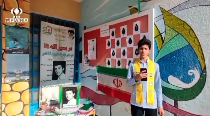 مراسم «لاله‌های روشن» در مدرسه شهید هدایتی برگزار شد