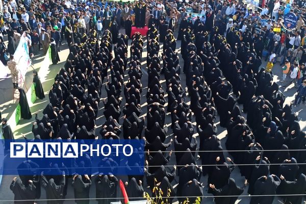 راهپیمایی ۱۳ آبان در شهرستان صالح آباد 