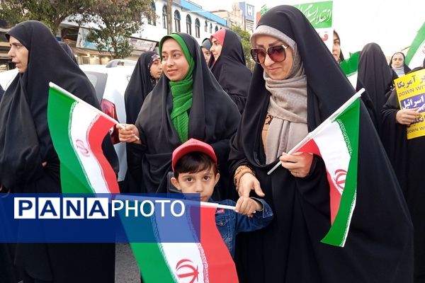 تجمع مردم شهرستان نور در حمایت از عملیات وعده صادق