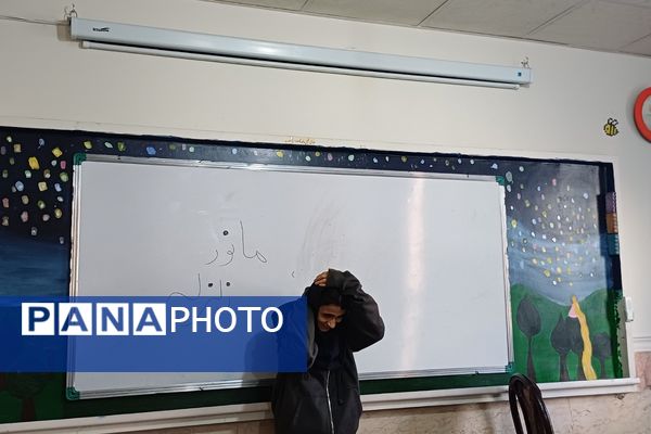 دانش‌آموزان دبیرستان زینبیه۲ شهریار آماده مقابله با زلزله