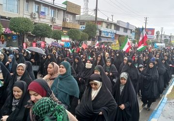 نمایش وحدت و یکپارچگی محمود‌آبادی ها در راهپیمایی ۲۲ بهمن 