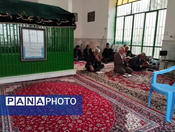 مراسم پرفیض دعای ندبه در امامزاده روستای مهدی آباد خلیل آباد