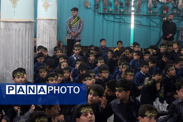 عزاداری دانشآموزان قم در آستان مقدس امامزاده سیدعلی(ع)