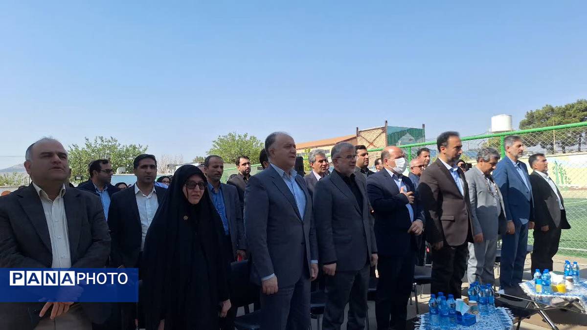 آیین متمرکز افتتاحیه 16 پروژه طرح «شهید سلیمانی» در دبستان شاهد شهید علافیها ناحیه یک کرج