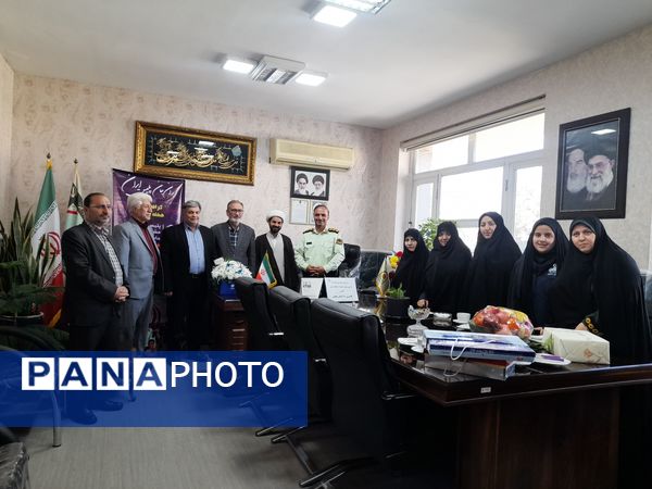 دیدار کادر مدرسه شاهد ارض اقدس با پرسنل نیروی انتظامی